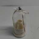 Makeup Brush Holder with Lid, 360 Rotating Multifunction Clear Dustproof Skincare Cosmetic Tools Storage Organizer for Vanity Desktop Bathroom Countertop (White)