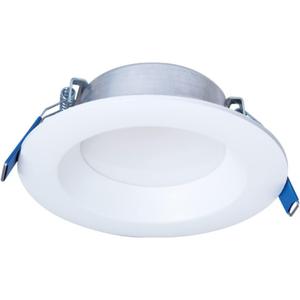 HALO 4-inch Quicklink Canless LED Downlight Selectable 2700K, 3000K, 3500K, 4000K, 5000K CCT  White