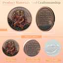 St. Christopher Guardian Challenge Coin - The Guardian Coin for Safe Travels - A Faithful Gift for Safe Car Journeys - Christian Challenge Coin with Traveler's Prayer