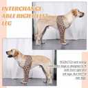 ROZKITCH Dog Surgery Sleeve Front Leg Right Left, Pet Prevent Licking Wound Elbow Knee Protector, Dog Recovery Suit Cone Collar Alternative for Sprain ACL CCL Arthritis Joint Care Brown, M
