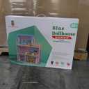 Wooden Dollhouse for Girls Wooden Doll House with Furniture&Accessories, Modern Dollhouse Playset with Wooden Stairs DIY Pretend House Pretend Play Toys Gift for Girl