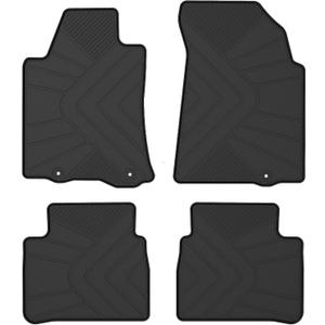 Floor Mats Compatible with 2013-2018 Nissan Altima, Custom Fit All Weather Nissan Altima Car Mats, Latex Heavy Duty Floor Liners Black 4-pc Set, 2014 2015 2016 2017