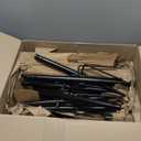 10Ft String Light Poles Pack of 4 ,Light Poles for Outside Lights, Outdoor with Fence Brackets Hanging Lights, Metal Stand Deck Patio Backyard