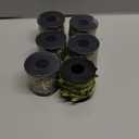 KEILEOHO 196Ft 5MM Burlap Leaf Ribbon, 6 Rolls 33 Ft Natural Jute Twine Rope, Jute Twine with Green Leaves Ply Braided Burlap Ribbon Artificial Leaves Vine Rope for Wedding, Party, Garden Decor