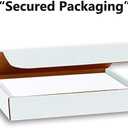 Hamilco White Linen Cards and Envelopes - Flat 5" x 7" Cardstock Paper 80lb Cover 50 Pack