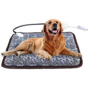 Askinds Pet Heating Pad, Pet Electric Blanket, Pet Cat Bed Heating Pad for Medium Large Pet Cat Puppy Dog Blanket 20x28 inch(Rose)