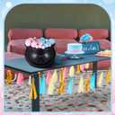 62 Pcs Halloween Gender Reveal Party Decoration a Baby Is Brewing Bubbling Cauldron Set Party Centerpiece 1 Crucible with Cotton 60 Blue Pink Balls Decor