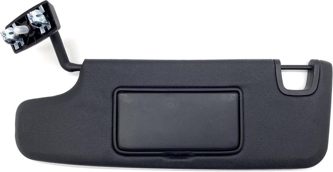 Ezzy Auto Left Driver Side Sun Visor Compatible with Jeep Wrangler JK 2007-2018 Black 6CJ07DX9AA