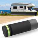 Fnylotusr RV Skirting with Combination Lock, 105ft Lx2.6ft H Travel Wheel Skirt, Waterproof Polycarbonate Roofing Sheet, Connection of Tightly Protected Metal Plates (Black, 2.6 x105 ft)