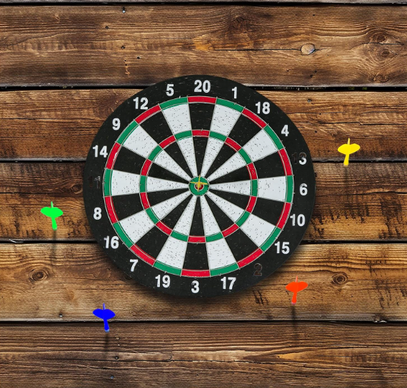Felt Wood Grain Dart Board Wall Protectors Square Dart Board Backing Tiles Dartboard Backboard Cork Backboard Alternative (36 x 24 x 0.5 Inch), Grain