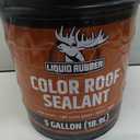 Liquid Rubber Color Roof Sealant- Elastomeric Waterproof Coating for Flat, Low-Slope & Metal Roofs, Flexible UV-Stable Membrane, Light Gray, 5 Gallon