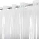 No Hook PEVA Shower Curtain or Liner - 8G Heavy Duty Clear Bathroom Shower Curtain No Hooks Required, Waterproof Plastic & PVC Free, Standard Size 71 x 74, Clear