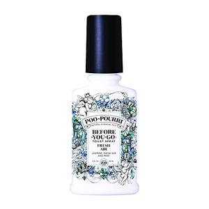 Poo-Pourri Before-You-Go Toilet Spray, Fresh Air, 4 Fl Oz, Up to 200 Uses, Bathroom Odor Deodorizer , Plant-Based with Essential Oils, for Home or Work, Jasmine, Fresh Air and Mint Scent
