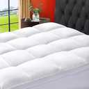 SOPAT Mattress Topper Twin/Full Size Extra Thick Mattress Pad 8-21" Deep Pocket Soft Down Alternative Fill Mattress Protector Pillow Top Mattress Cover (White)