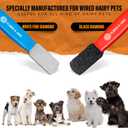 Stripping Metal Stone Diamond Edged for Dogs, Cats & Pets with Plastic Grip (2 Piece Pack of Coarse & Fine)