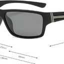 Full lens Polarized Reading Sunglasses for Men Driving Running Sports Reader Square UV Protection Style Unisex