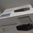 Turntables All-in-1 Vinyl Record Players with 2 Tweeter & 2 Bass HiFi Stereo Speakers Belt Drive Phono Preamp ATN-3600L MM Cartridge BT Wireless Aux-in RCA Line Auto Off Colored Light Strip Pure Black