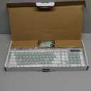 Wireless Keyboard and Mouse Combo, Full-Sized Wireless Keyboard and Adjustable DPI Mouse, 2.4GHz USB Receiver, Silent Keyboard and Mouse for PC, Windows, MAC, Desktop, Laptop (Avocado Green)