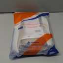 RENERSHOW Grey Bob Short Wigs for White Women Ombre Gray Bob Wig with Bangs Straight Bob Haircuts Heat Synthetic Wigs for Old Lady Average Size Wig