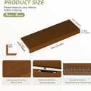 Bamboo Wire Shelf Covers, 34" W x 12" D, 5-Pack, Walnut