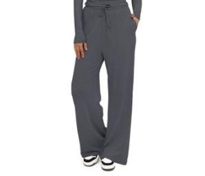 Darong Womens Outfit Wide Leg Pants, Grey, XS