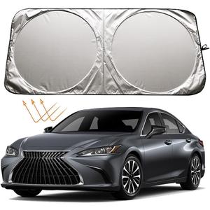 XHRING Windshield Sun Shade for Lexus is IS250 IS350 IS300 IS460 is Couple ES ES350 RC CT LS UX Series Accessories, Car Front Window Sunshade Sun Visor Shield for Lexus Sedans Sun Protection
