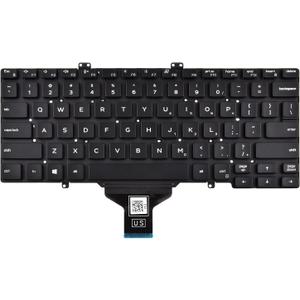 Replacement Keyboard Compatible with Dell Latitude 7400 3400 5400 7410 5401, NOT Fit for Latitude 7400 2-in-1 Black No Frame US Layout