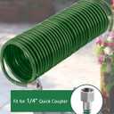 Recoil Air Hose, 33ft Air Compressor Hose, 3/8" External Diameter with Bend Restrictor, Only with Threaded Connector