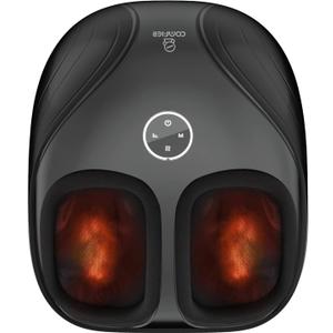COMFIER Foot Massager with Heat, Shiatsu Foot Massager, Roller Compression for Plantar Fasciitis, Neuropathy, Home Office Use, Gifts