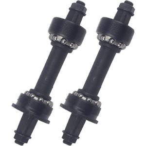 Bike Bottom Brackets Set Steel Bicycle Shaft Axie Bottom Brackets Fixed Steel Crank Square Hole Bottom Bracket 3S/3T/3P/5S Cycling Bearing Cages for MTB Bikes