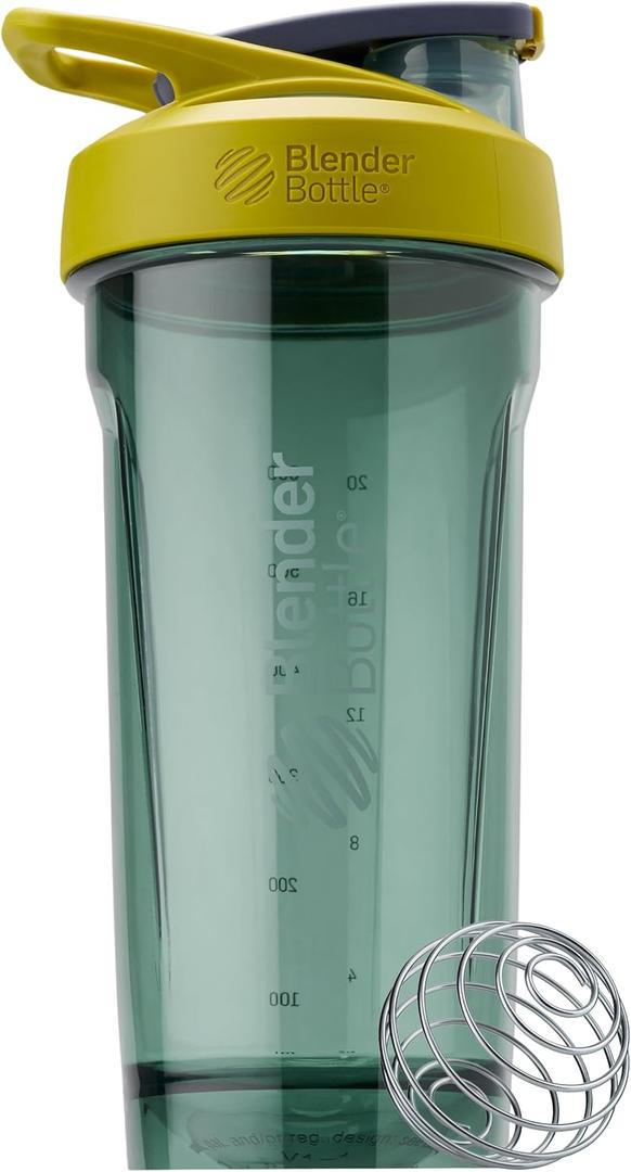 BlenderBottle Sport Shaker Bottle with Wire Whisk, 28-Ounce, Yellow  Protein Shakes & Hydration for Athletes & Fitness Enthusiasts, Easy Mixing, Durable & Lightweight, Lockable Lid