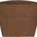 Vercord Purse Insert Organizers for Petite Tote Bag Organizer Insert Inside Handbag Shaper with Zipper Coffee Mini