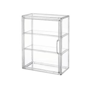 Clear Display Case for Figures, Acrylic Storage Organizers Box with Magnetic Door, Wall-Mounted Dustproof Showcase for Collectibles Action Figure