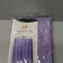 Fabric Sink Skirt Intersecting Leaves Pattern, Self Adhesive Water Repellent Vanity Cover (Purple)