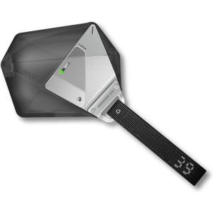 Aulumu A39 Geometric AirPods Pro 3 Case with Lock | Protective Cover with Nylon Buckle | Alloy Armour | Compatible with Apple AirPods Pro 3rd Generation Case (2025) - Transparent Gray (Translucent Grey)