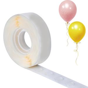 6 x LMJIA 500PC White Balloon Adhesive Dots, Removable Double Sided Adhesive Dots, No Trace, Adhesive Putty for Crafts, Balloons, Party Decorations
