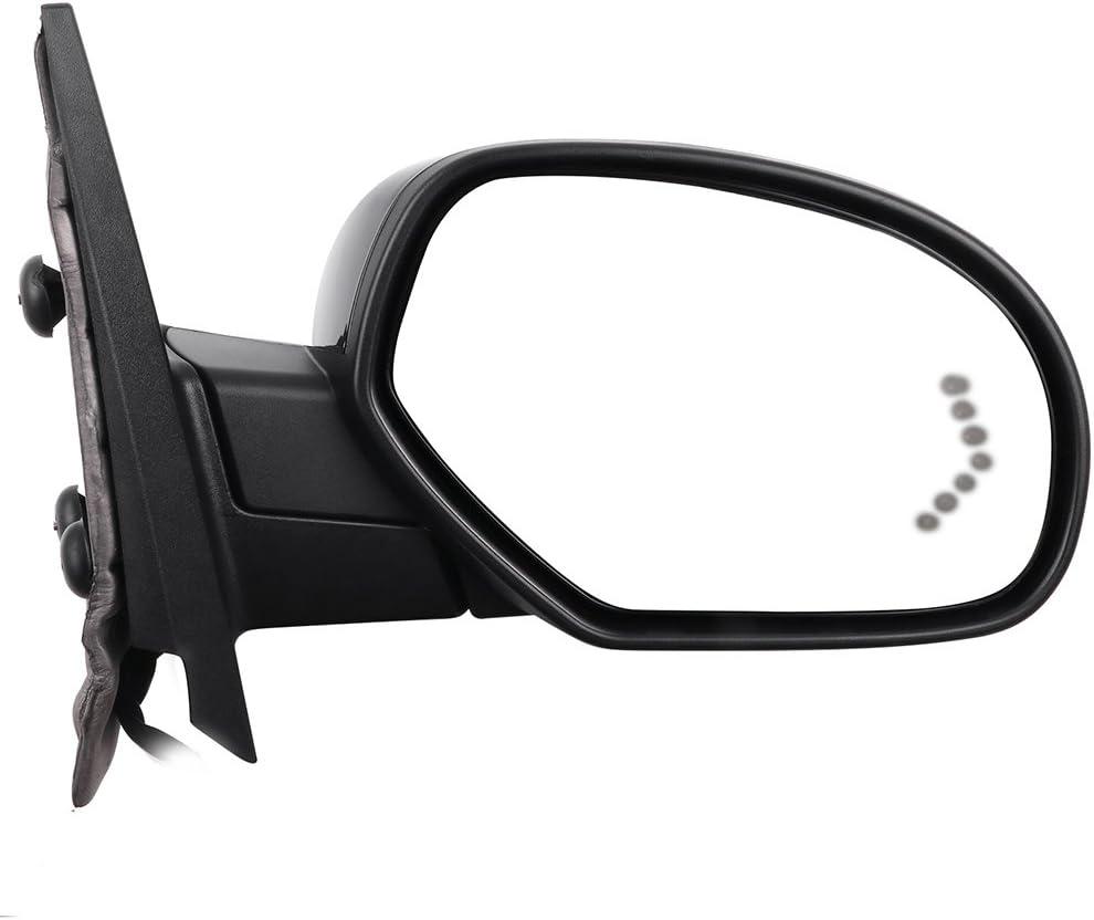 ECCPP Heated Power Passenger Side Door Mirror with Amber Turn Signal & Puddle Lights For Chevy/For GMC Automotive 2007-2013, 11.22 x 16.73 x 7.09 inches