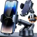 98+LBS Strongest Suction & Military-GradeUltimate Car Phone MountPatent & Safety Certs Cell Phone Holder Truck Stand for Dashboard Windshield Vent for iPhone 17 Pro Max 16 15 Samsung (Dark Blue)