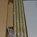 GEEBOBO Gold Curtain Rods for Windows 66 to 120 Inch, 1 Inch Adjustable Heavy Duty Decorative Window Curtain Rod, W1 (Gold, 32"-120")