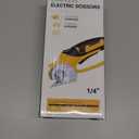 Cordless Electric Fabric Scissors, Cardboard Box Heavy Duty Scissor, Rechargeable Power Rotary Cutter, Leather Sewing Shears, Plastic Packages Carpet Cutter with Storage Bag, 4V, 2000mAh, Type-c