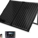 Renogy 100W Portable Solar Panel, 25% High Efficiency Solar Panel Kit with 20A Charger Controller for 12V Battery&Power Station, N-Type Foldable Solar Panels w/Tempered Glass for RV, Camping Off-Grid