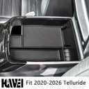 HGWEI Center Console Organizer Compatible with Kia Telluride 2020 2021 2022 2023 2024 2025 2026 Interior Accessories Insert Tray Coin Holder Armrest Secondary Storage Box, Black