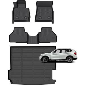 For BMW X3 F25 All Weather Floor Mats Cargo Liner Accessories 2011-2017
