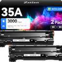 35A Black Toner Cartridge 2-Pack Replacement for HP 35A CB435A Compatible with HP LaserJet P1005 P1006 P1007 P1008 P1009 P1002 P1003 P1102w P1109w Pro MFP M1212nf M1217nfw M1522nf M1120 P1505 Printer