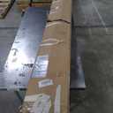 EaseLife 30 x 84 inch White Barn Door with 5.5FT Sliding Door Hardware Kit Included & Handle,Solid Wood Covered with Waterproof PVC Surface,DIY Assemblely,Easy Install,H-Frame,Fit 26-28in Wide Opening