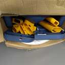 COOSEYA Toilet Seat, Potty Training Seat for Toddler, Upgraded 2-in-1 Potty Toilet Training for Boys and Girls,Waterproof Cushioned Mat with Non-slip Step Stool (BlueYellow)