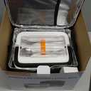 Advanced Cordless Electric Heated Lunch Box, 5.7-Cup Portable Rechargeable Food Warmer with 220 5-Side Heating, Smart Scheduled Heating & Keep Warm, Includes Insulated Bag, Design for Outdoor Work