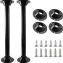 PACEWALKER 27" RV Table Legs and Bases Aluminum RV Table Base Mount Bases and Legs,RV Dinette Pedestal for RV, Boat, Outdoors, Dock, Camper and Deck-2 Set