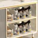 10Pack Shoe Slot Organizers Clear Shoe Stacker Organizer for Closet Shoe Holder Space Saver Rack Storage for Closet (Clear, 10Pack)