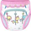 Littleforbig Soft Silky Underwear Comfortable Washable Reusable Adult Training Pants - Little Circus M (Pink)